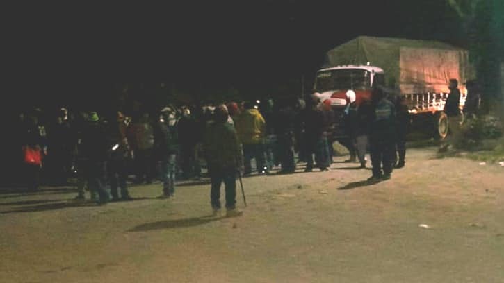 Pobladores bloquean ruta entre Colomba y Quetzaltenango