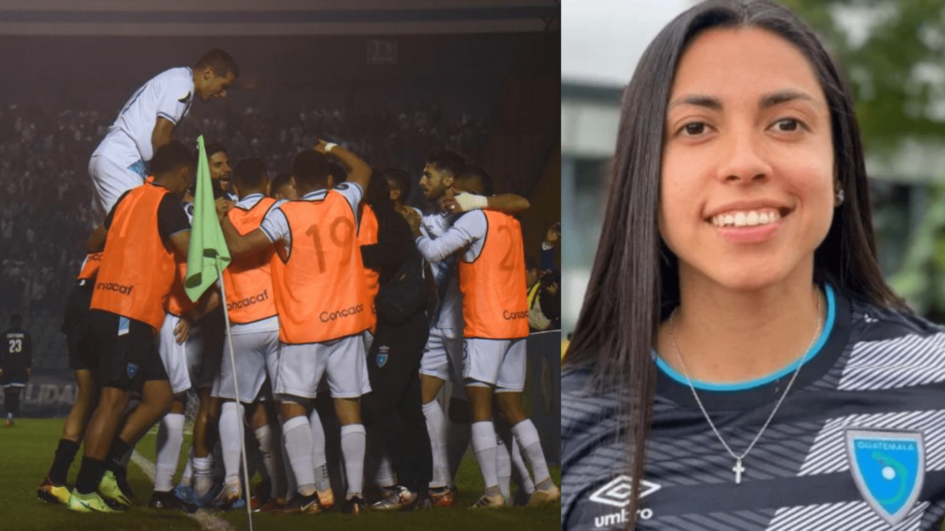 Ana Lucía Martínez y su felicidad con el vital triunfo de Guatemala ante Guayana Francesa