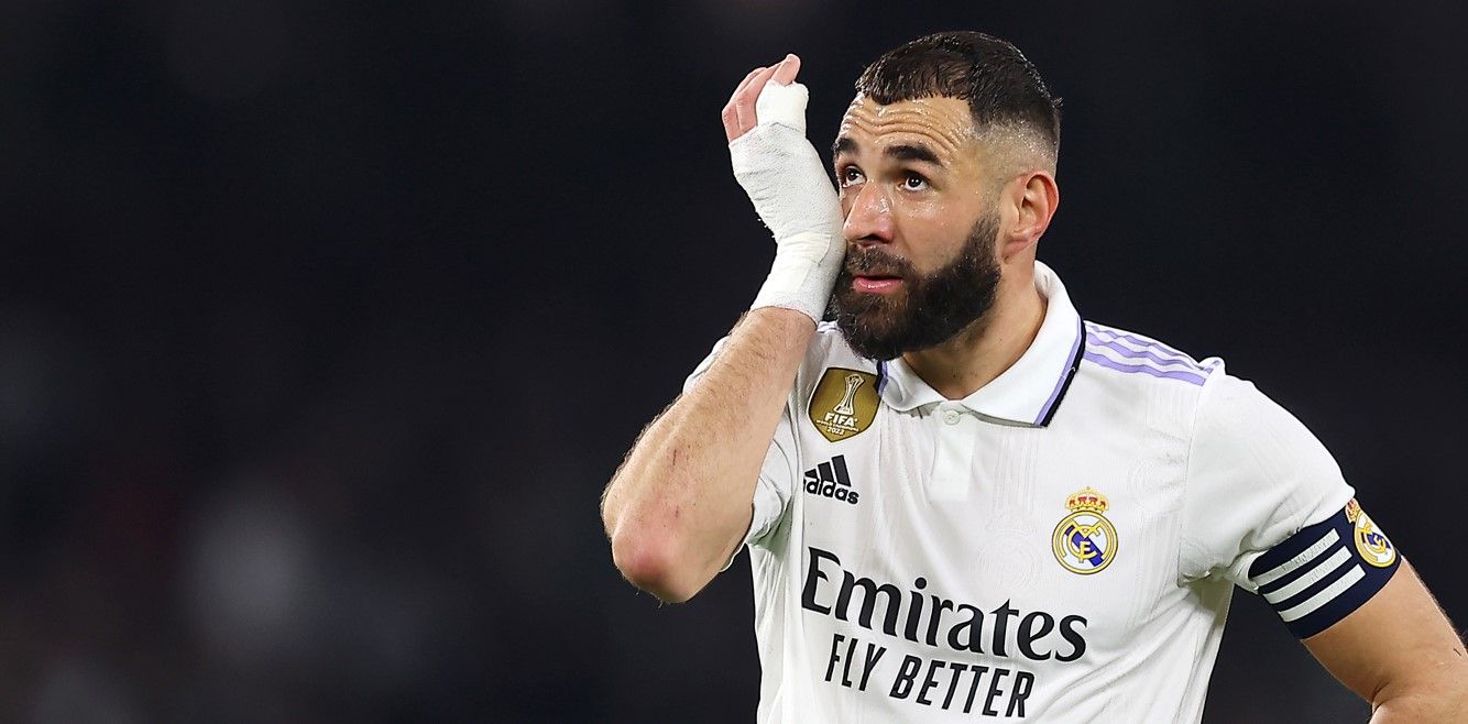 Benzema se perderá el juego ante el Espanyol por un golpe en el tobillo