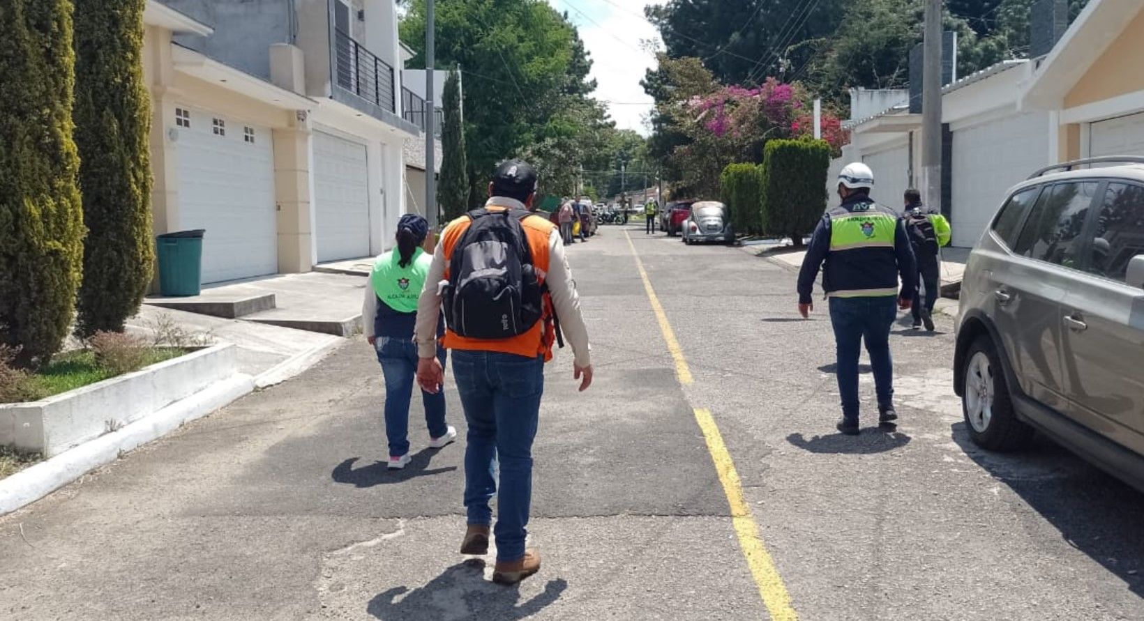 Conred realiza recorrido en zona 16 tras reporte de retumbos