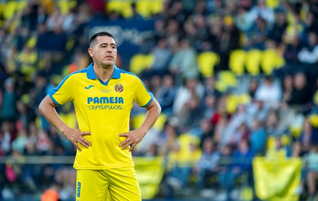 Juan Román Riquelme y Martín Palermo dan espectáculo en el centenario de Villarreal