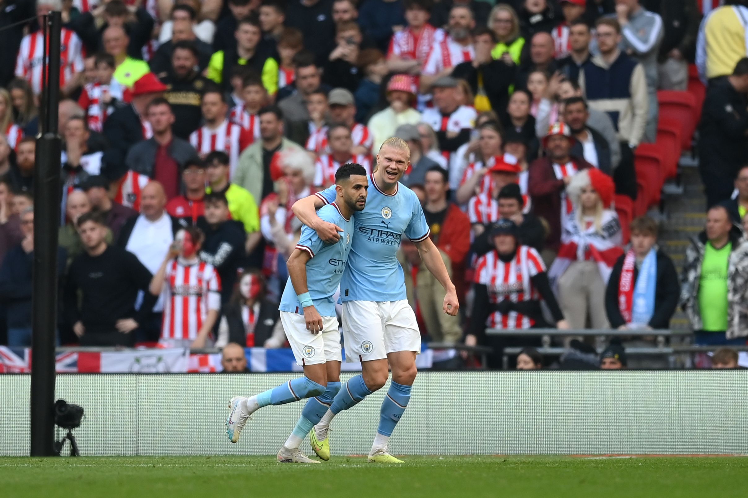 Mahrez se viste de Haaland y coloca al Manchester City en la final de la FA Cup