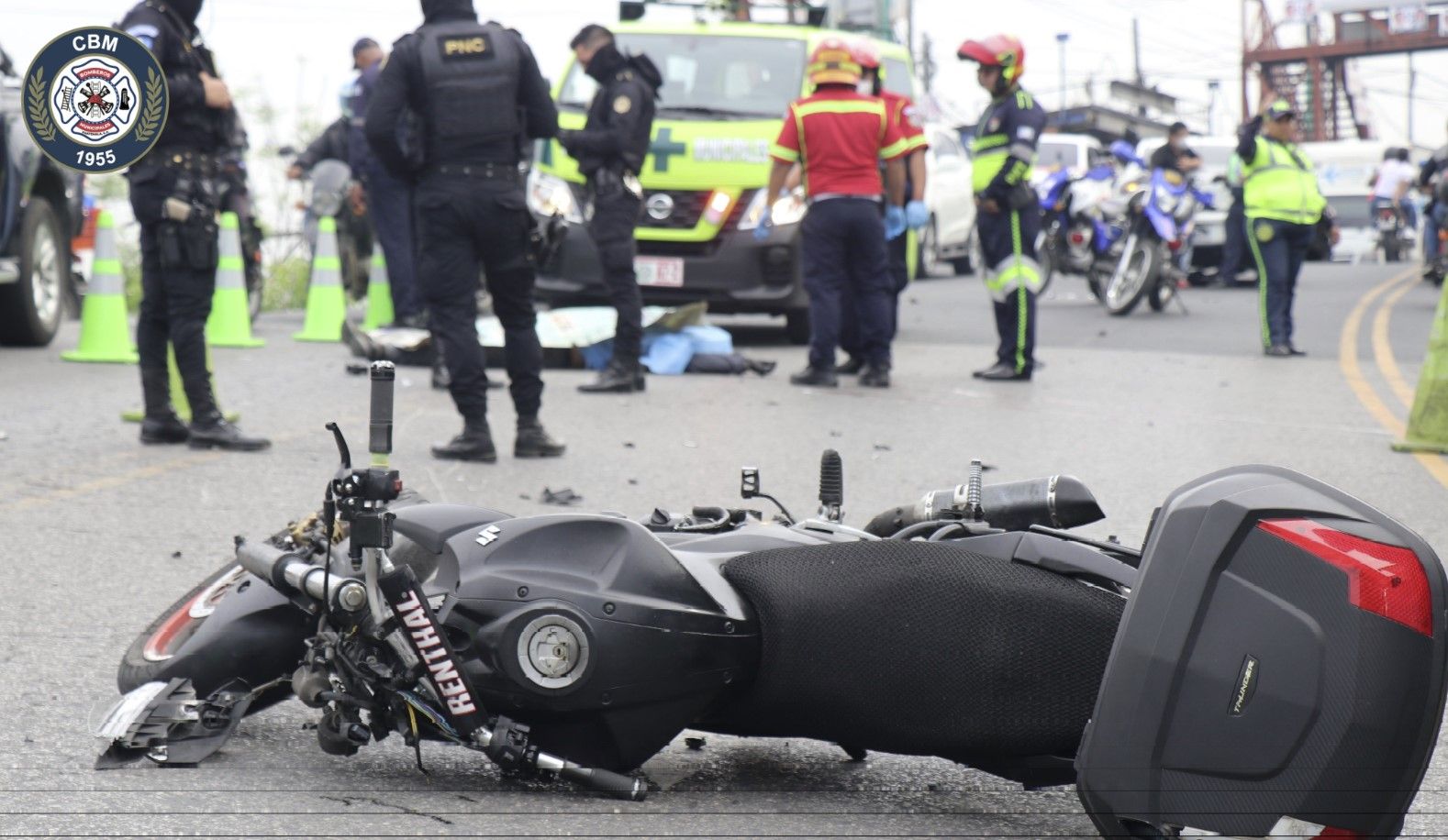 Atropellan a motorista en la ruta a San Miguel Petapa