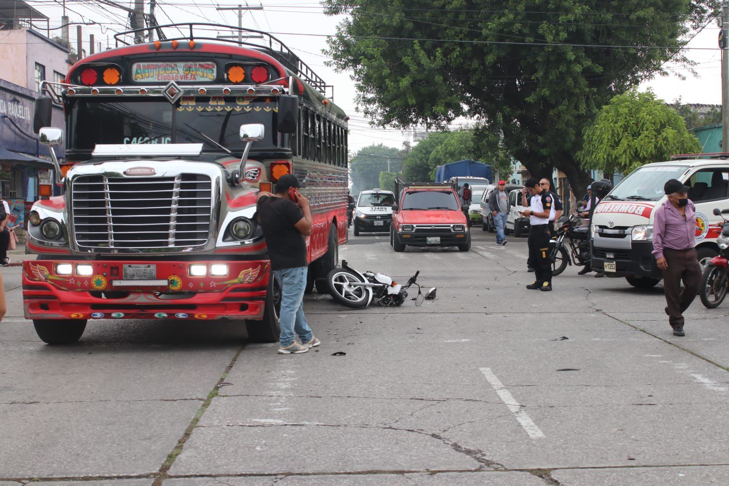 Buses protagonizan accidentes en la capital