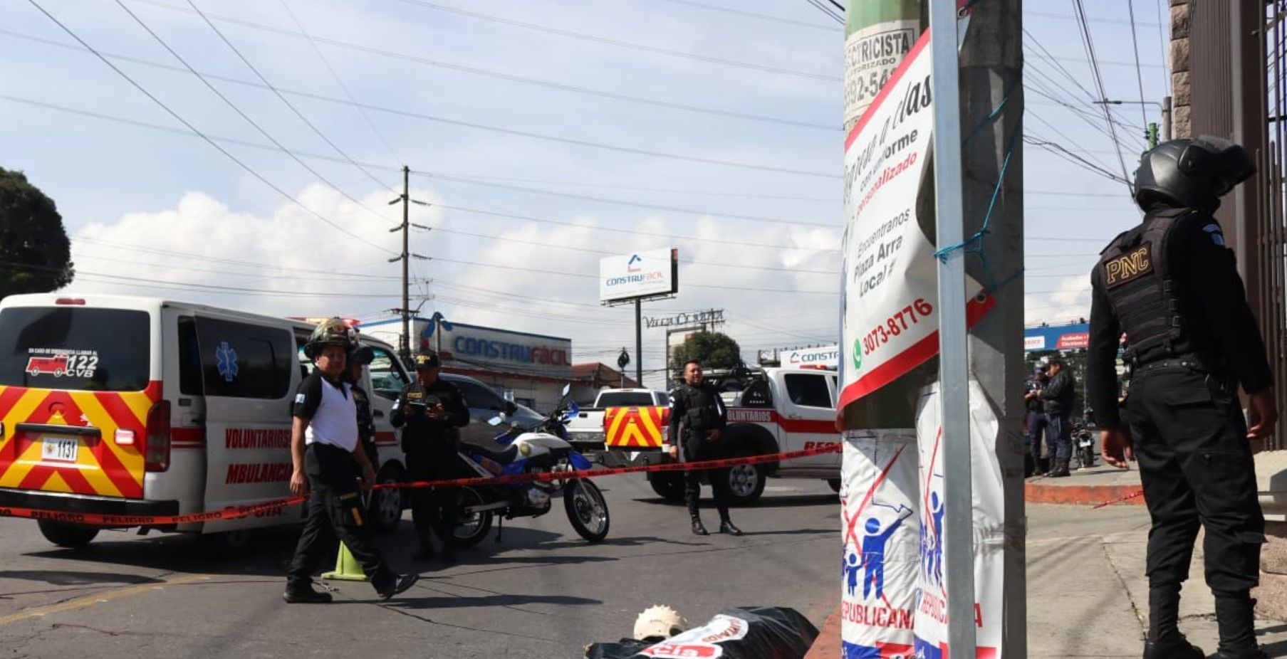 Disparan contra los ocupantes de una motocicleta en carretera a El Salvador