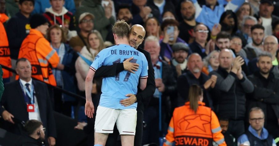 Guardiola explica el cruce de palabras que tuvo con De Bruyne ante el Real Madrid