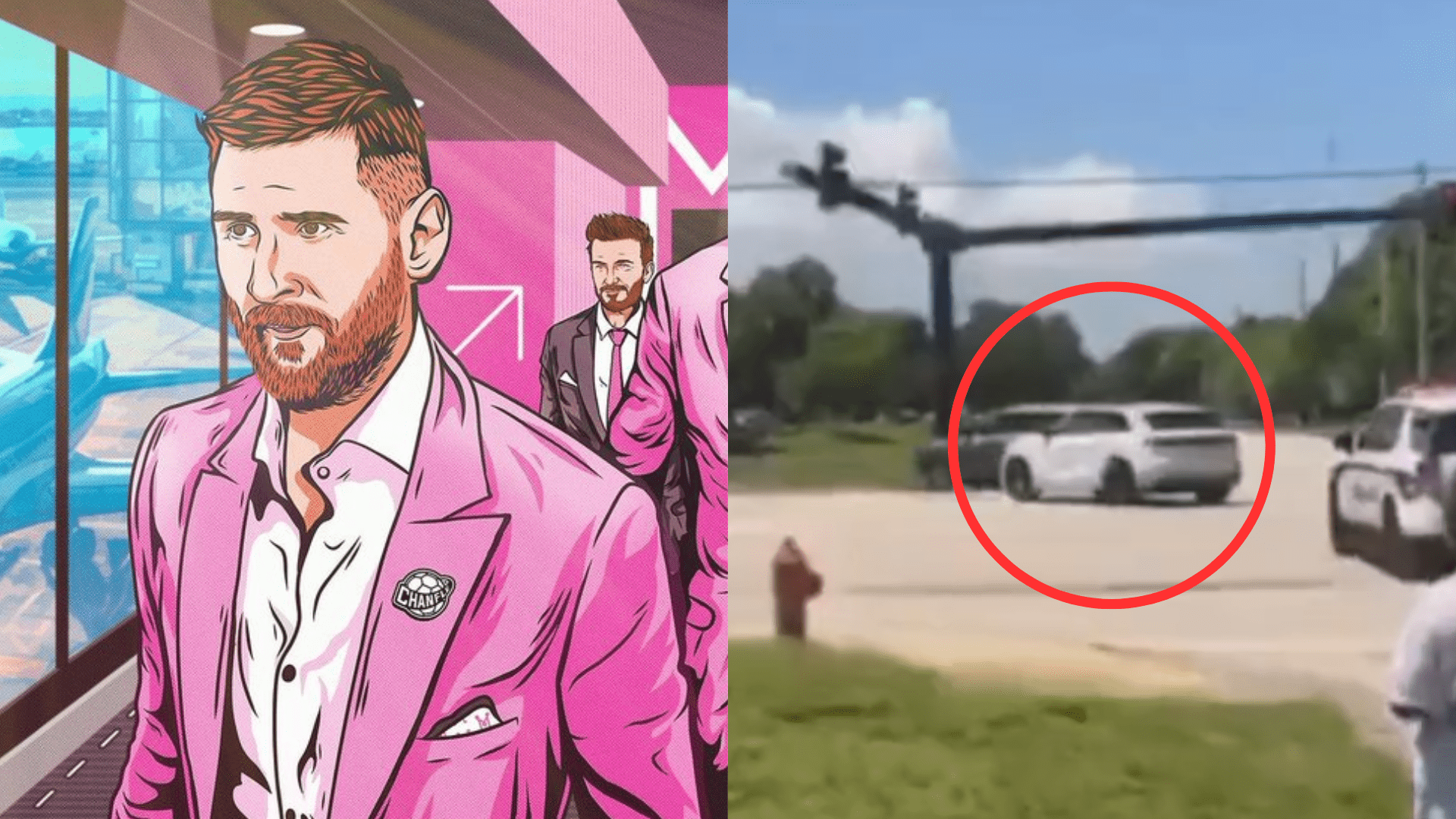 Messi protagoniza una polémica escena al volante al estilo del videojuego GTA