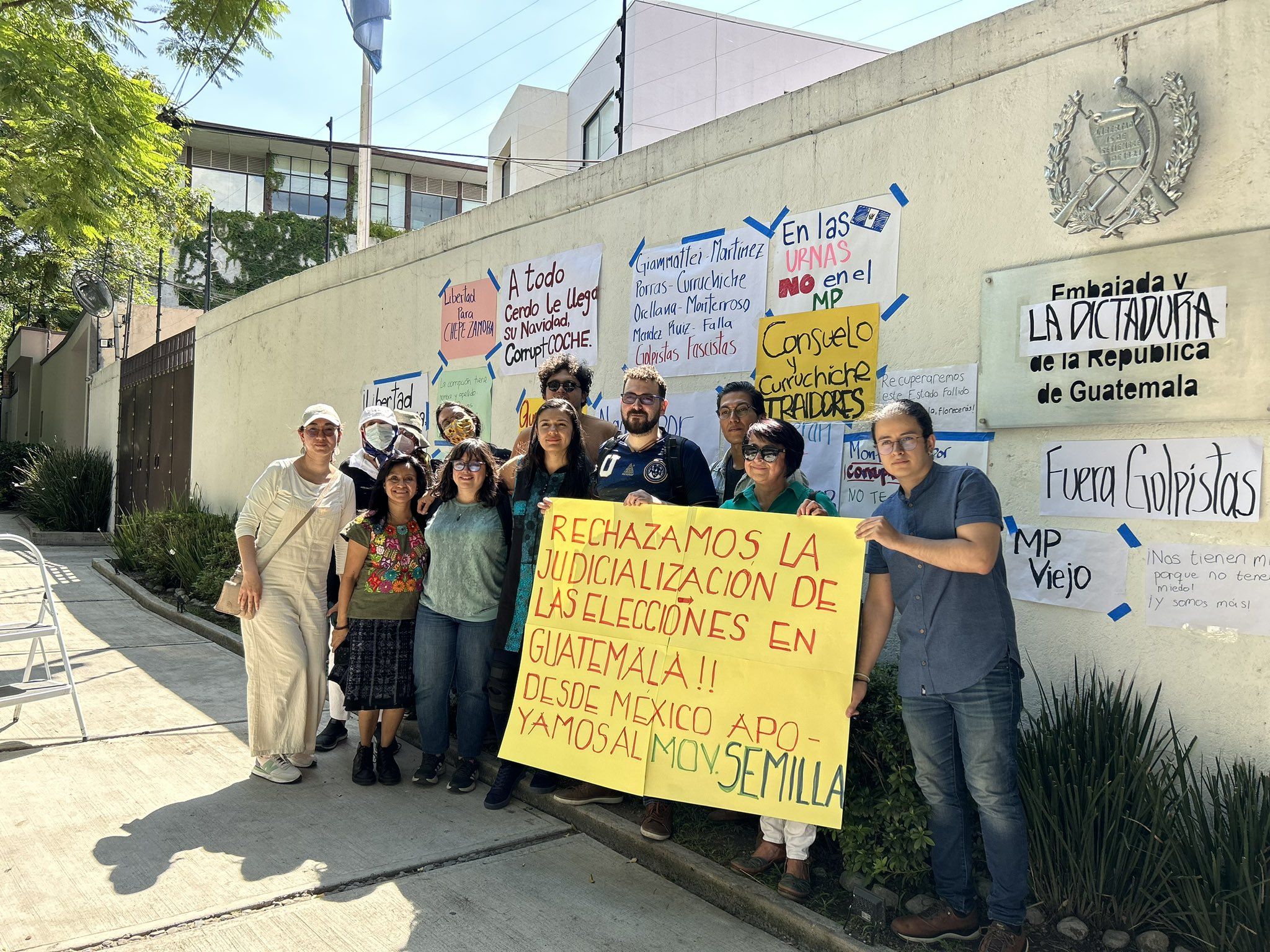 Guatemaltecos en el extranjero se suman a las manifestaciones ciudadanas