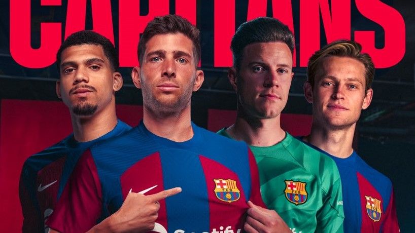 Ronaldo Araújo y Frenkie De Jong, se estrenarán como capitanes del Barça