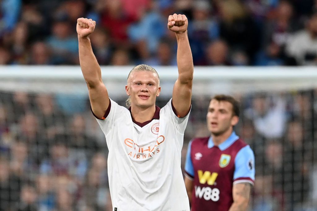 ¡Doblete de Haaland! Manchester City inicia su defensa del título goleando al Burnley