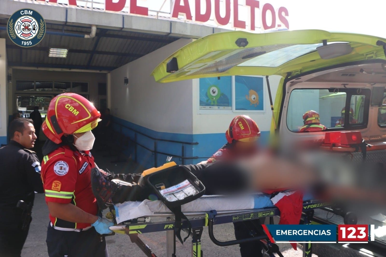 Tres personas resultan heridas en campos de fútbol de la zona 3