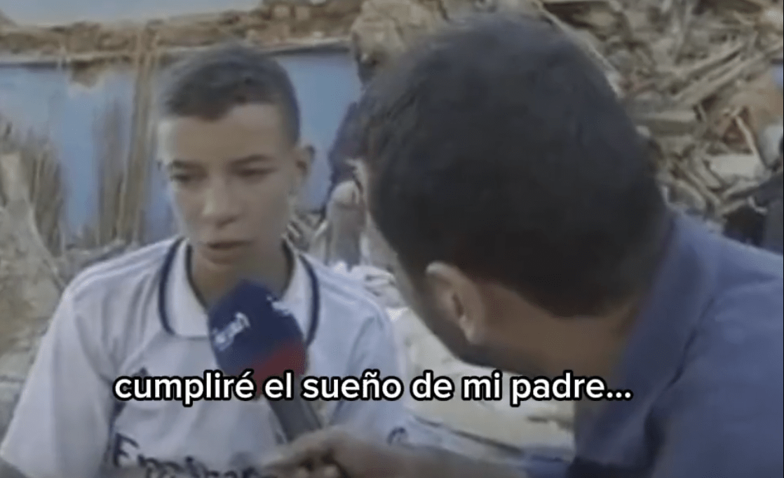 Real Madrid desea apoyar a joven que perdió a su familia en el terremoto de Marruecos