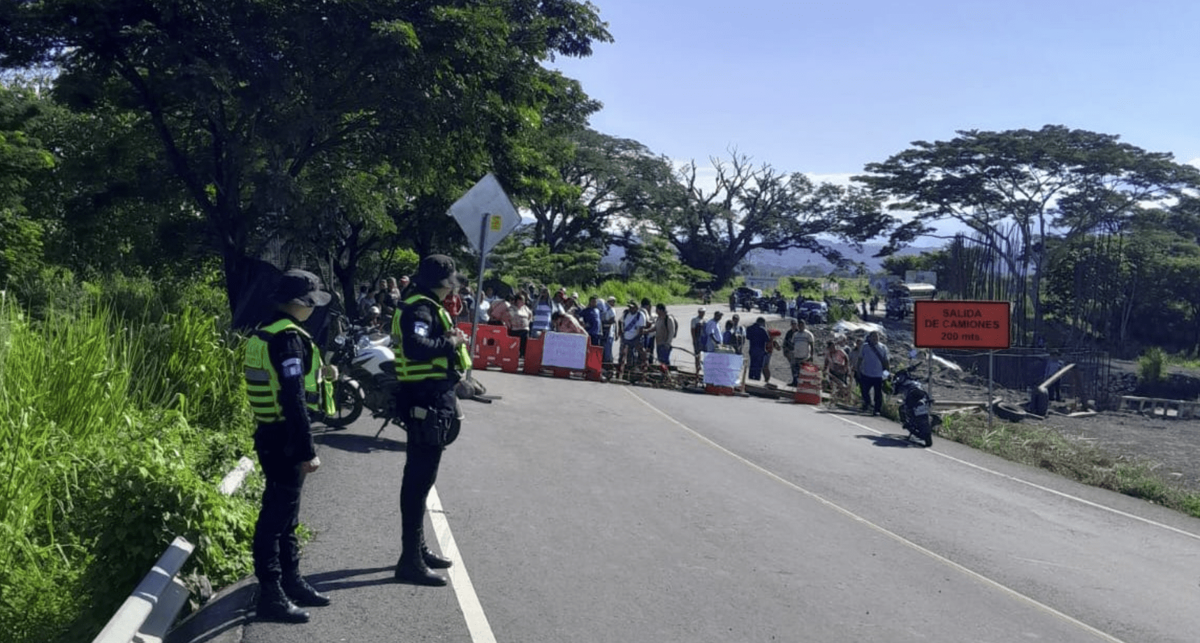 Provial reporta siete bloqueos en Occidente