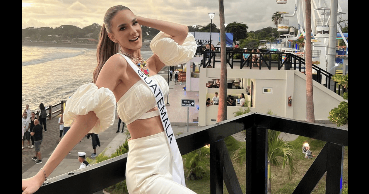 Miss Guatemala y su escote casi hasta el ombligo causa sensación en el Miss Universo