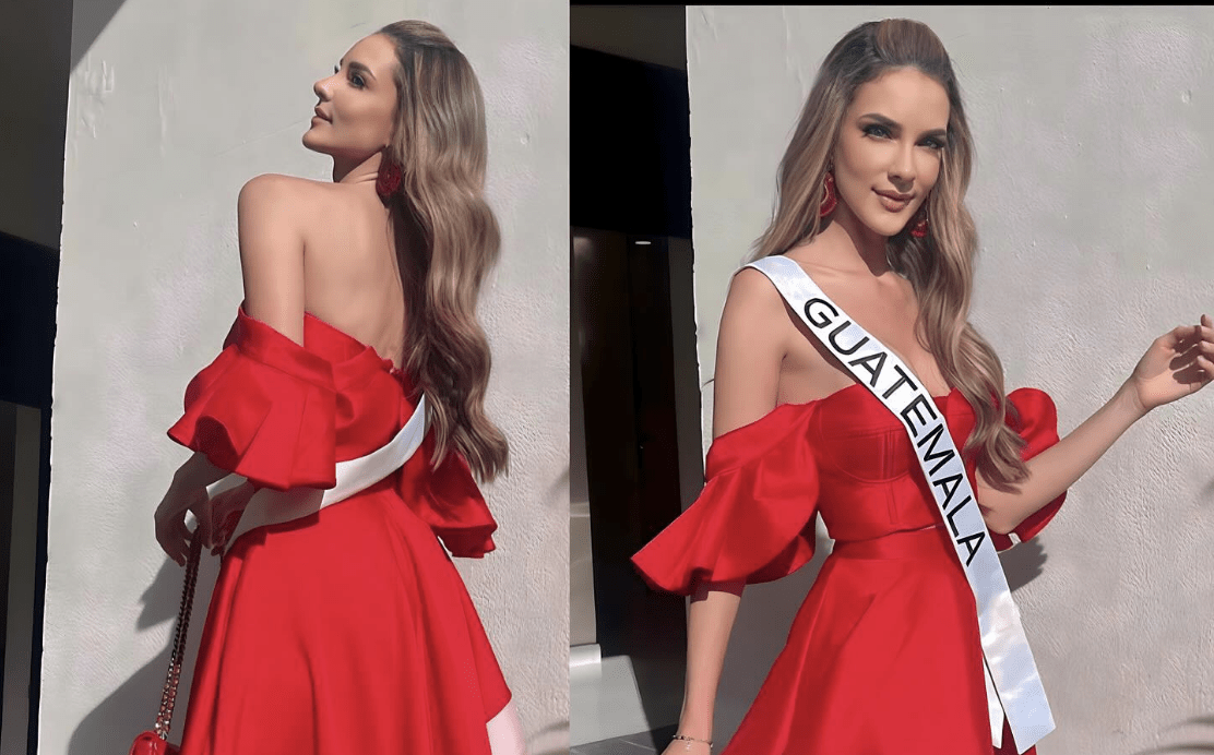 Miss Guatemala y su vestido semitransparente con el que triunfa en el Miss Universo