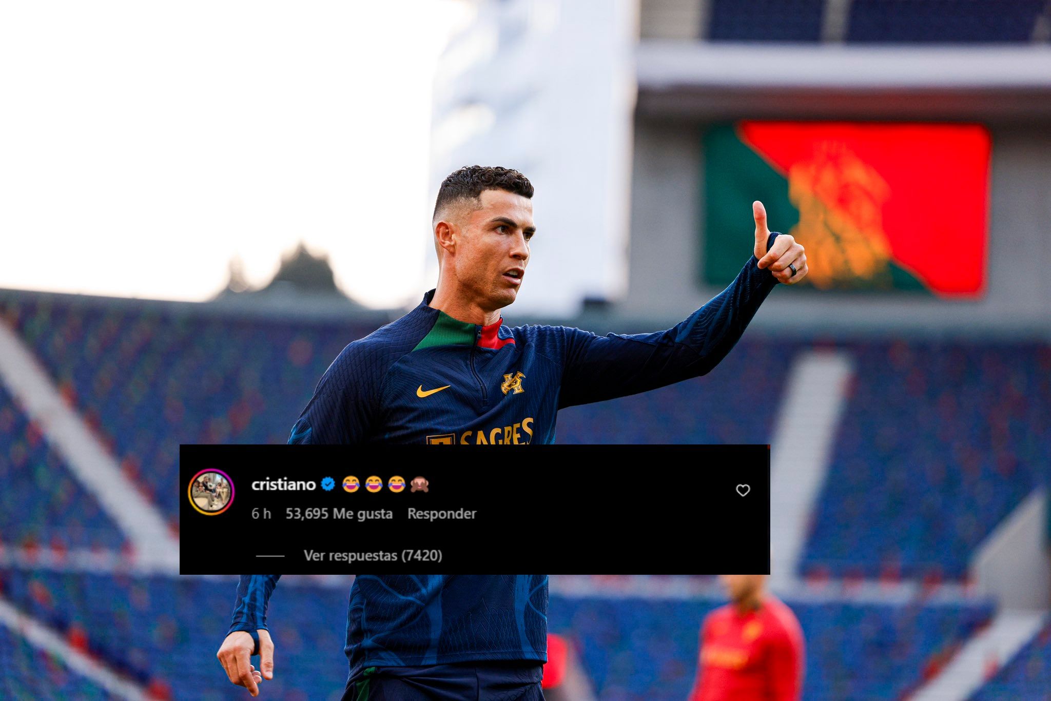 La irónica respuesta de Cristiano Ronaldo al listado de la IFFHS de los mejores futbolistas del 2023