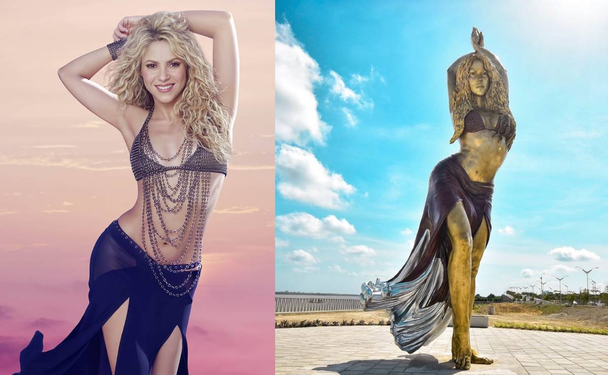 Errores de ortografía empañan inauguración de gran estatua de Shakira