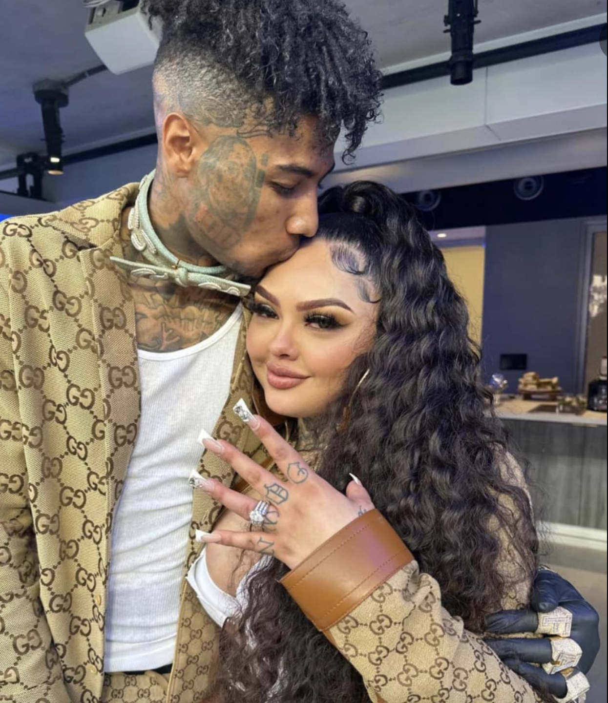 Blueface y su novia