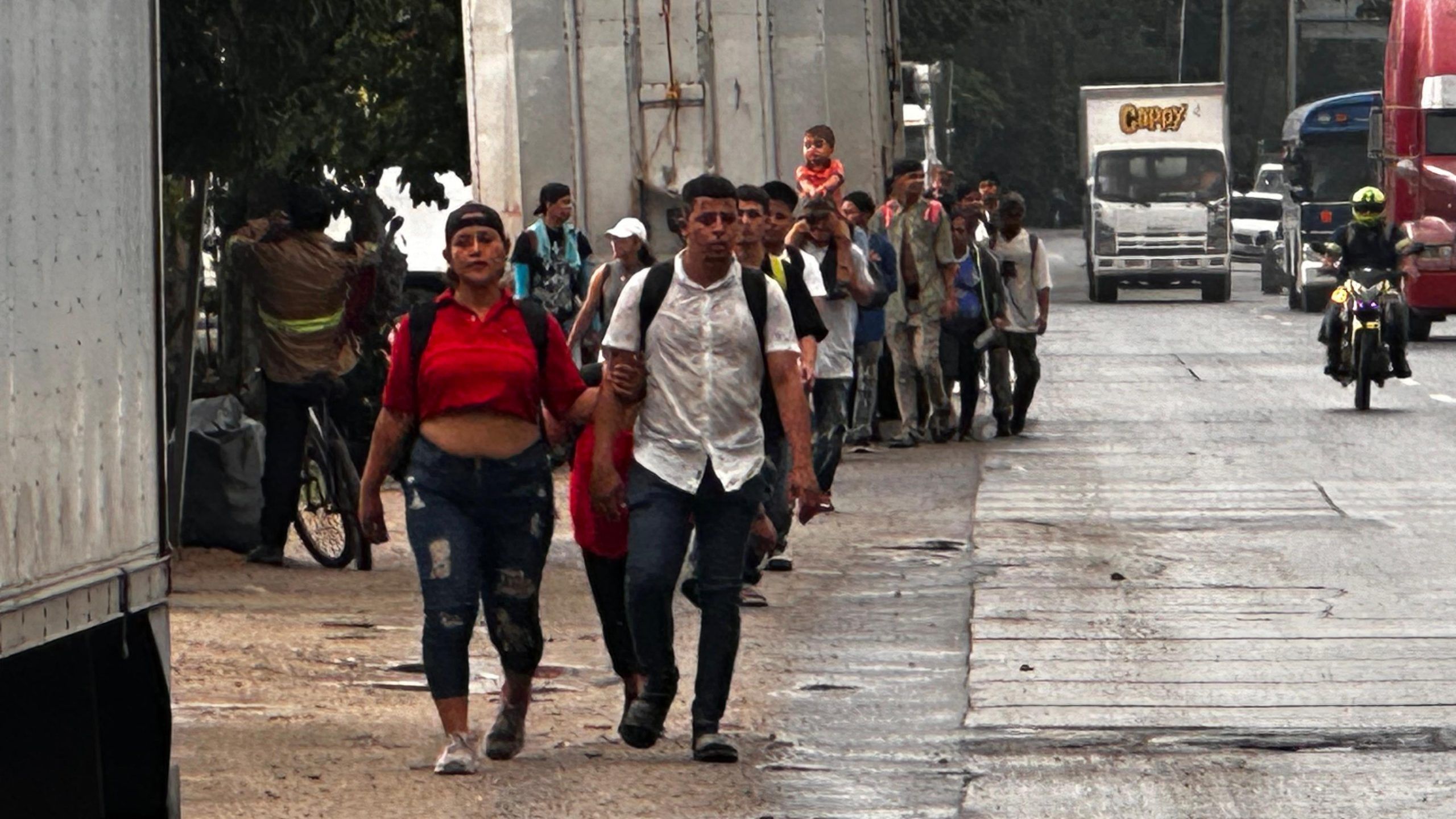 Caravana de migrantes partió desde Honduras y pasará por Guatemala