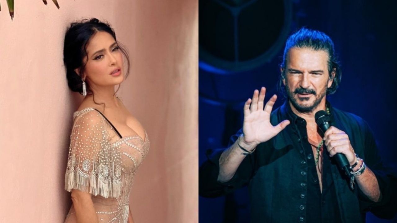 El video de Salma Hayek viendo con «lujuria» a Ricardo Arjona