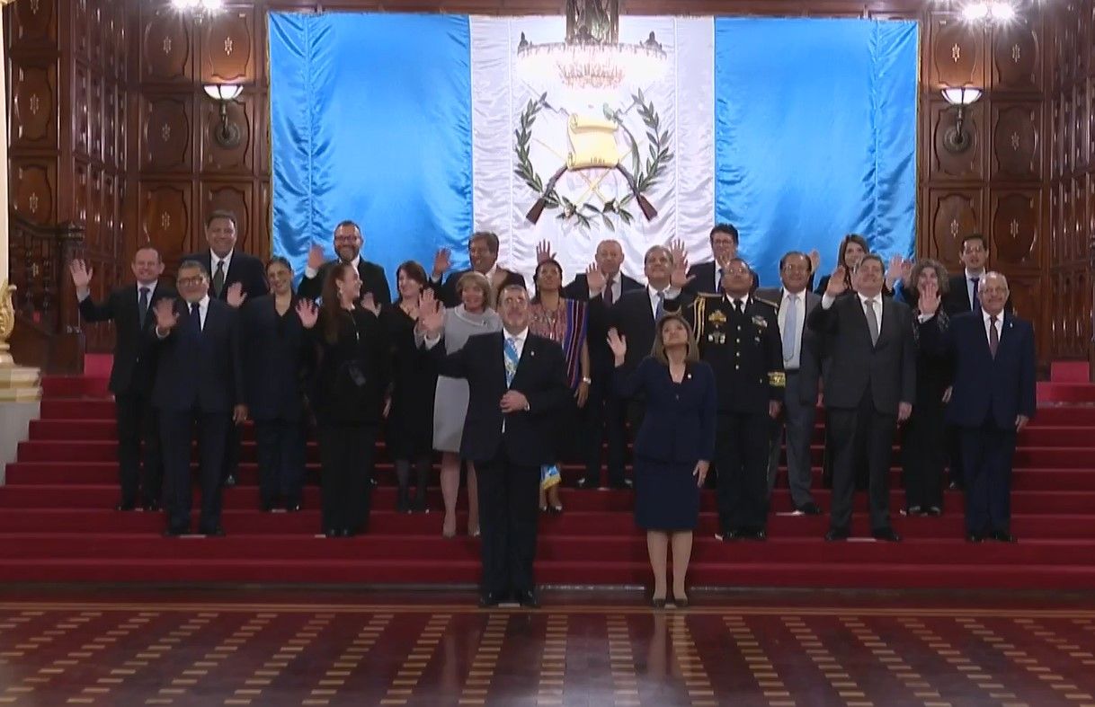 Presidente Bernardo Arévalo juramenta a su Gabinete de Gobierno