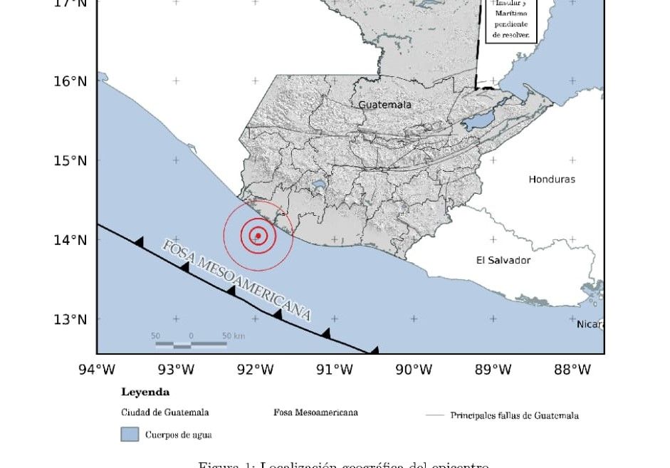 Sismo sacude el suroccidente del país durante la tarde