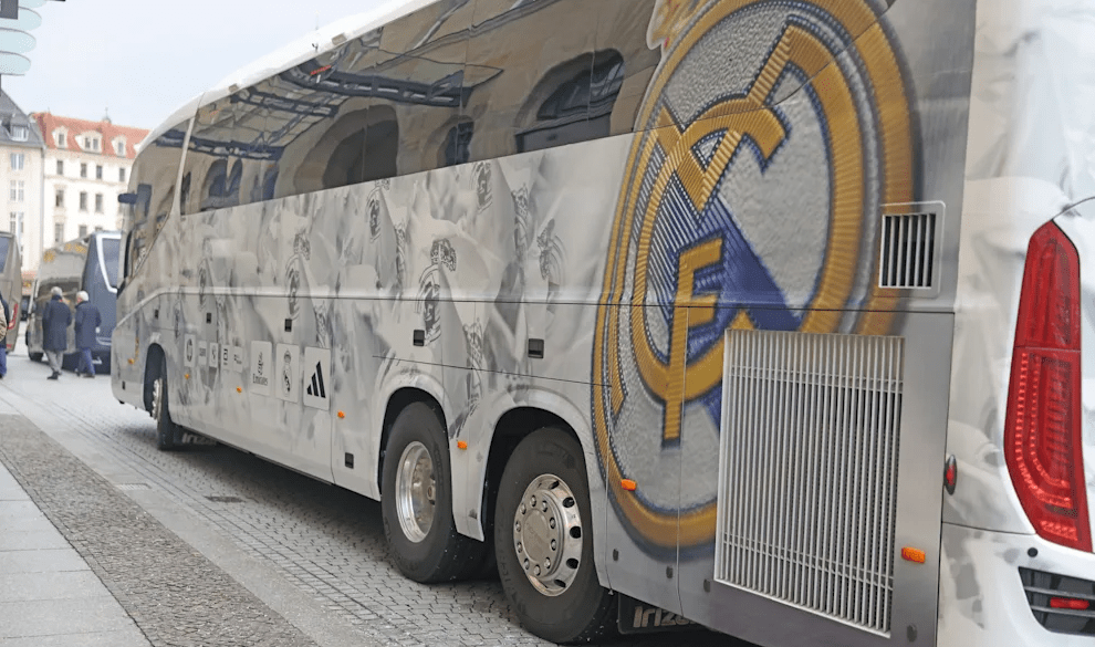 El insólito accidente en el que estuvo involucrado el bus del Real Madrid