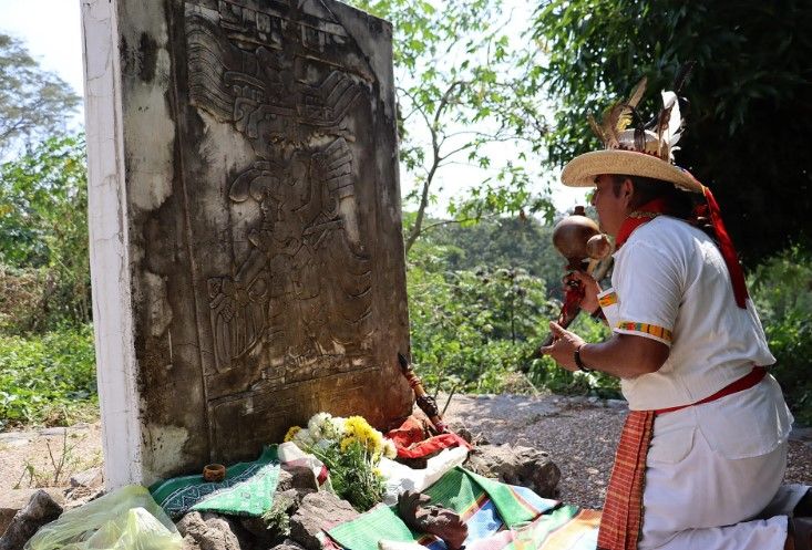 Indígenas piden en ritual sagrado el fin de la violencia en frontera México – Guatemala