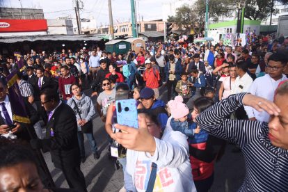 cortejo procesional de Jesús Nazareno de la Justicia del templo el Calvario