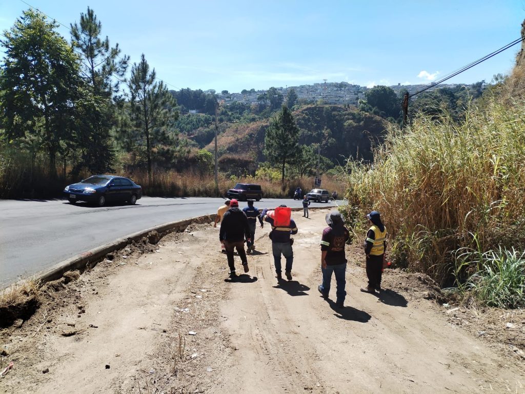 trabajos en ruta de San Cristóbal hacia ciudad Peronia