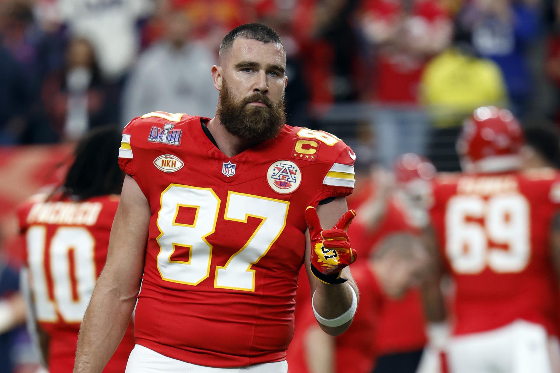 VIDEO. Travis Kelce se encaró con su entrenador en el Super Bowl