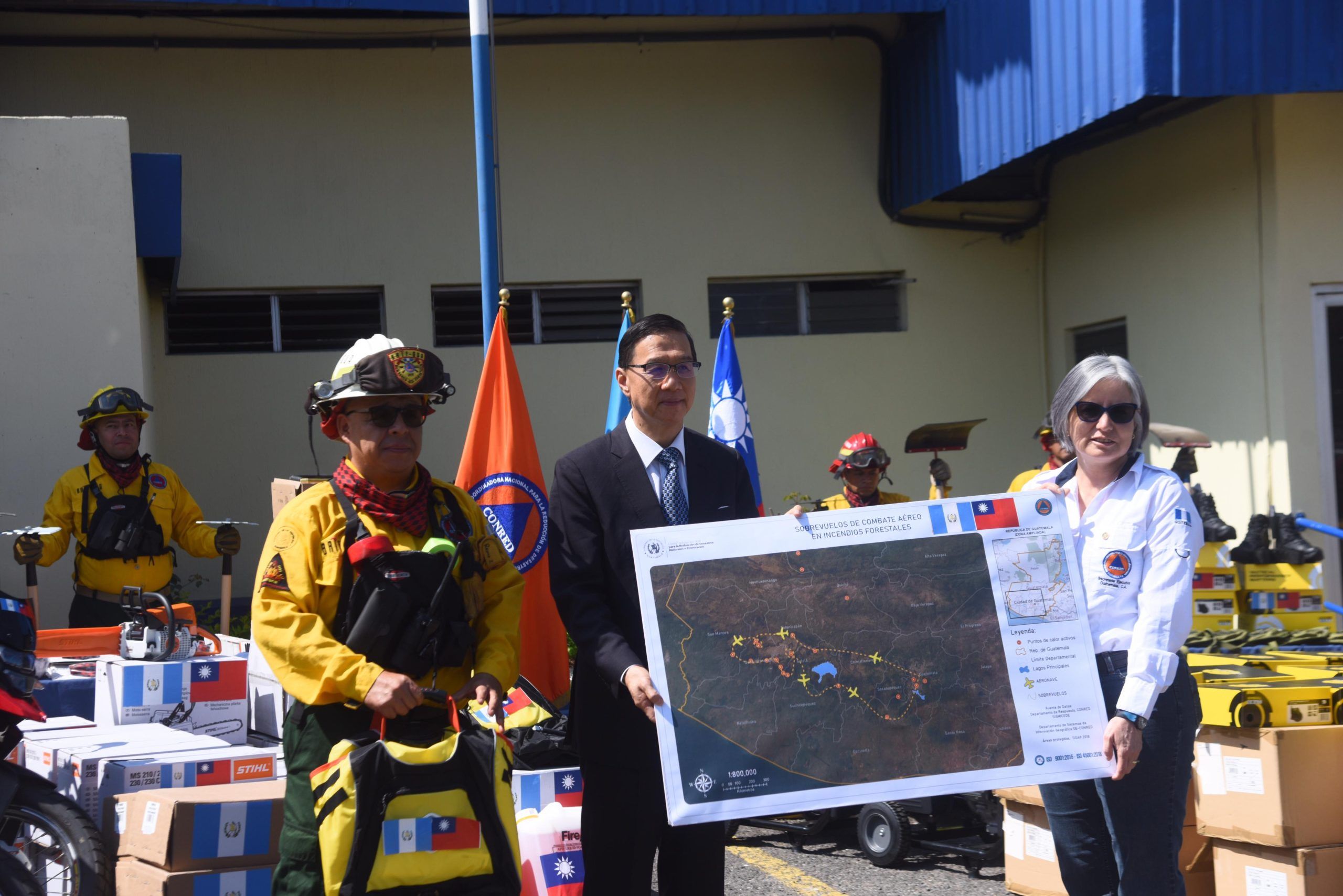 China (Taiwán) dona a Guatemala equipo para respuesta a emergencias