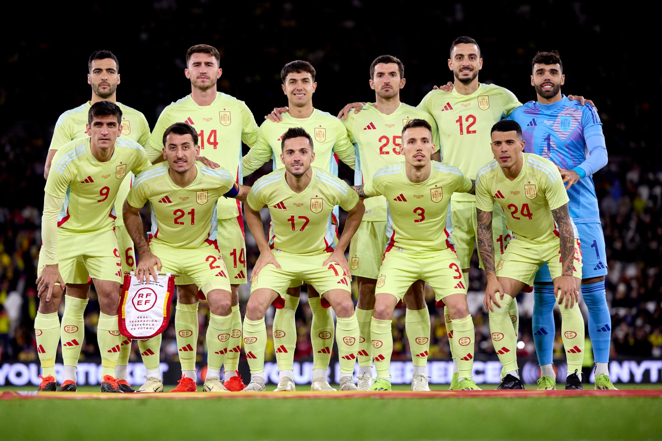 Los números de España en el Santiago Bernabéu