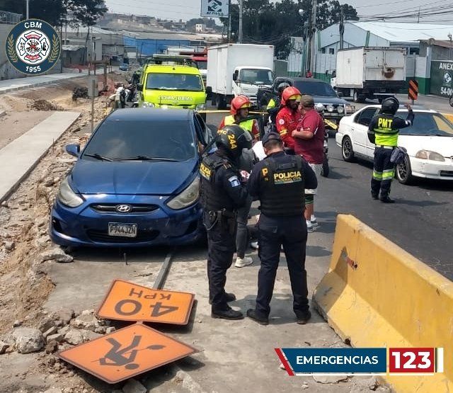 Atacan a dos personas en avenida Petapa