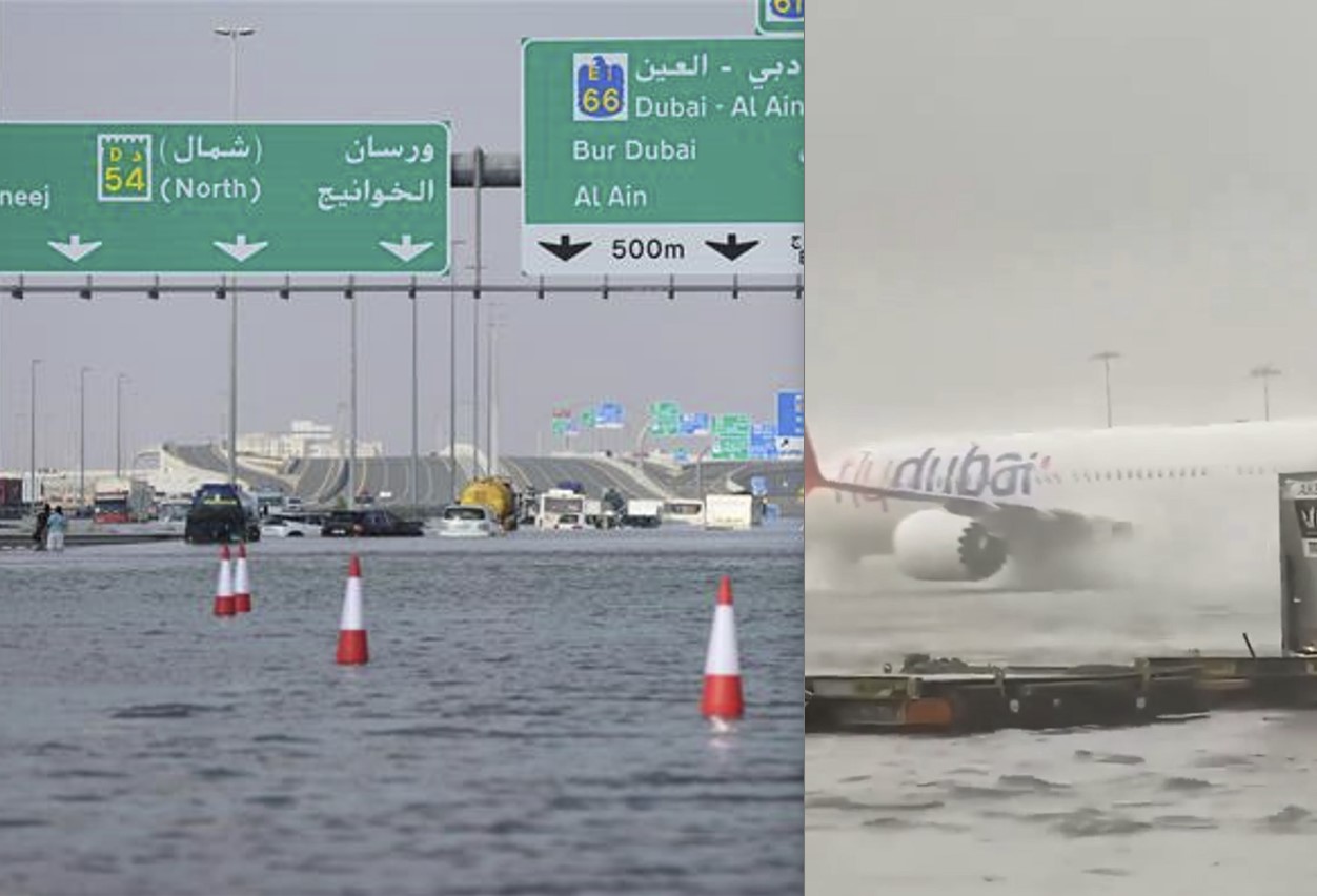 VIDEO. Aeropuerto de Dubái sufre «importantes perturbaciones» por las fuertes lluvias