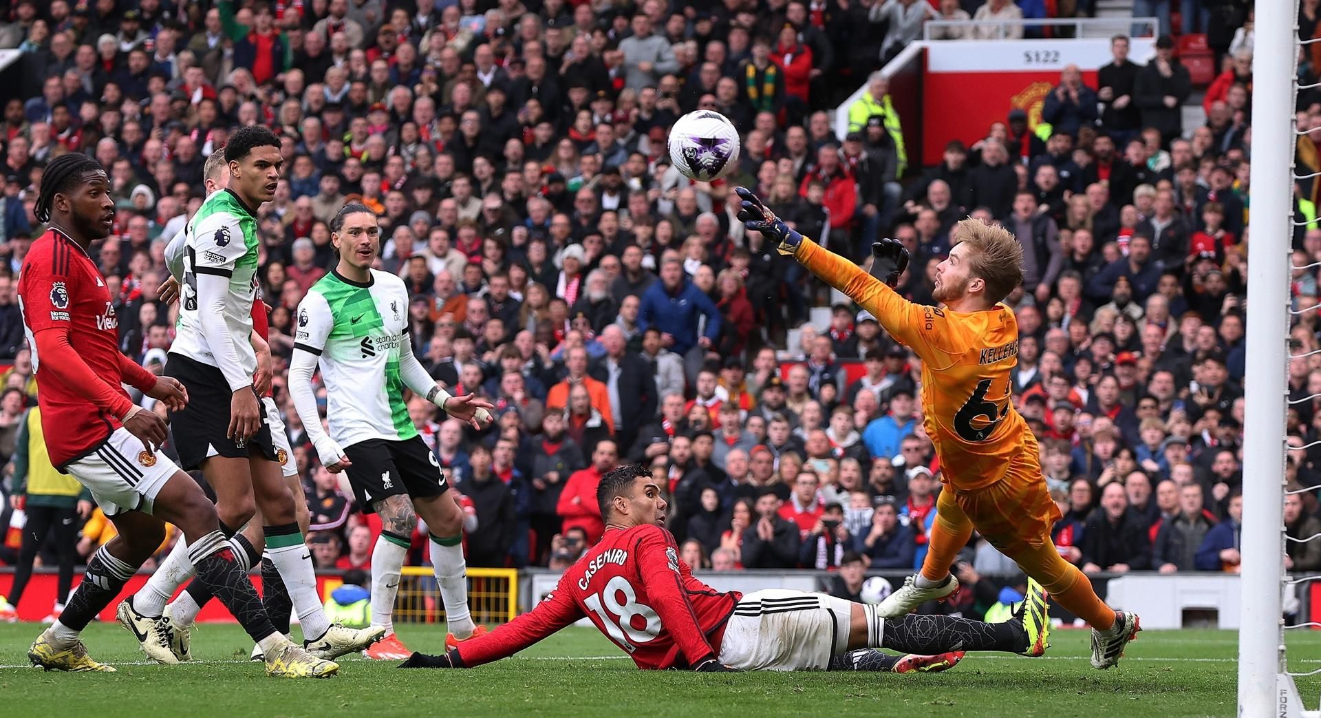 Liverpool empata ante el Manchester United y cede el liderato de la Premier League