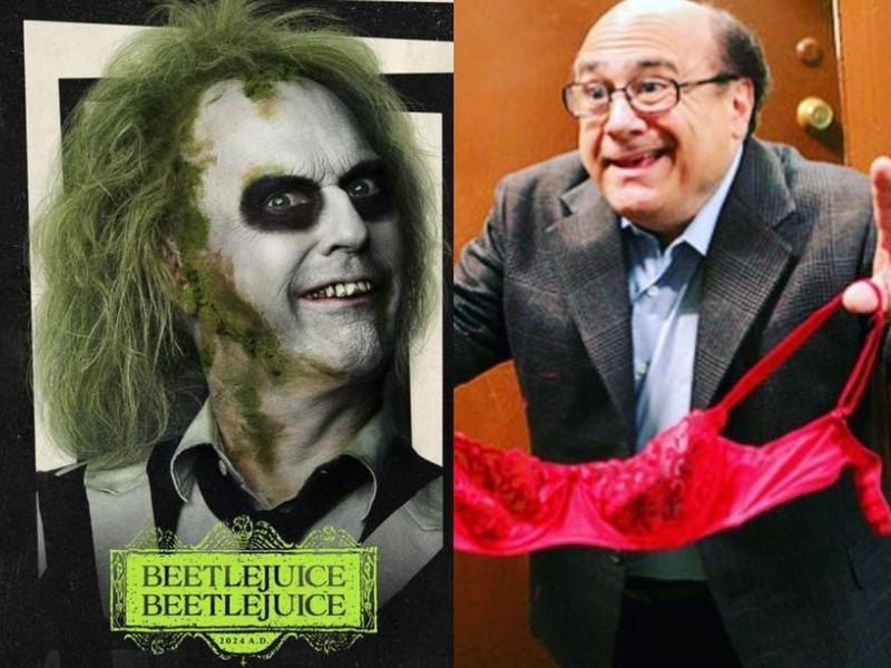 Danny DeVito luce irreconocible en la nueva película de Beetlejuice 2