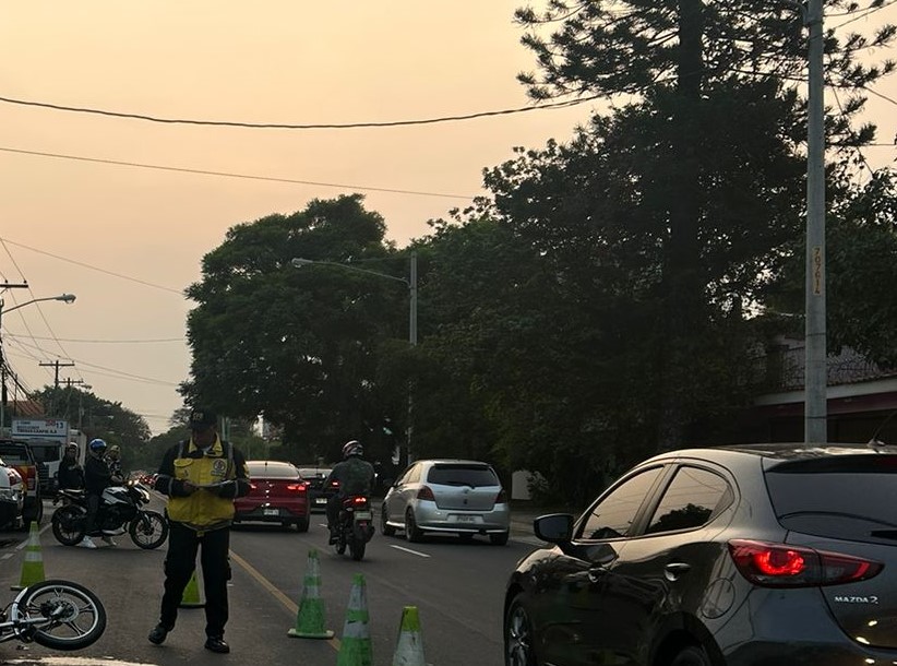 Muere motorista tras accidente en zona 11