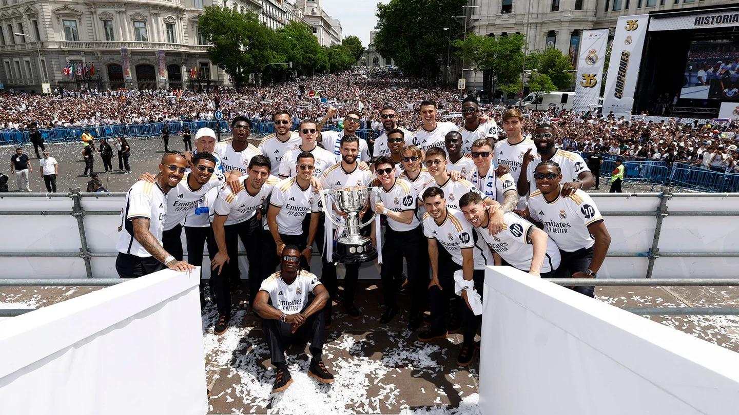 Real Madrid celebró a lo grande su título 36 de La Liga