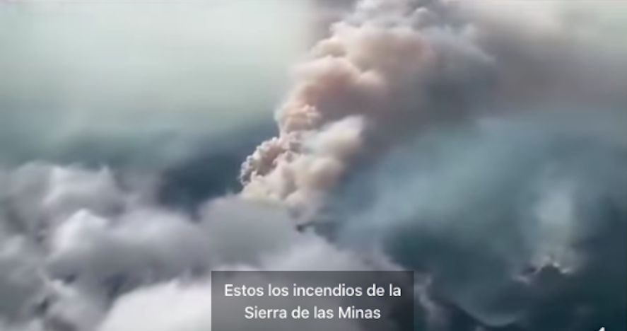 VIDEO. Imágenes aéreas muestran gran magnitud de incendio forestal en Sierra de las Minas