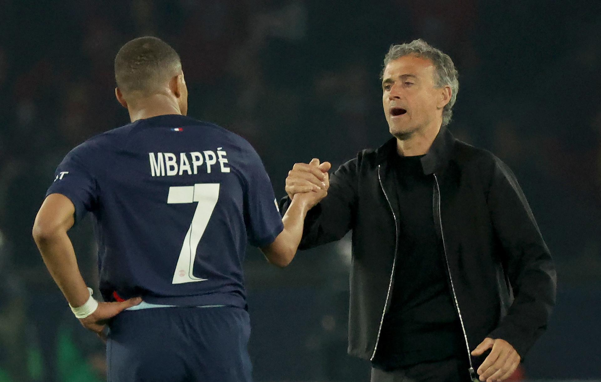 Luis Enrique se pronuncia por la salida de Mbappé del PSG