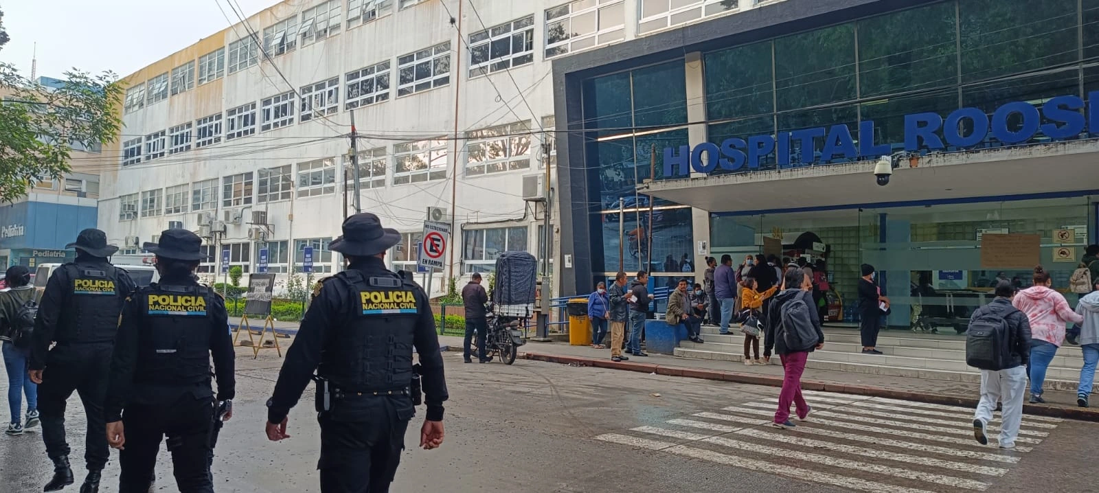 Refuerzan seguridad en alrededores del hospital Roosevelt