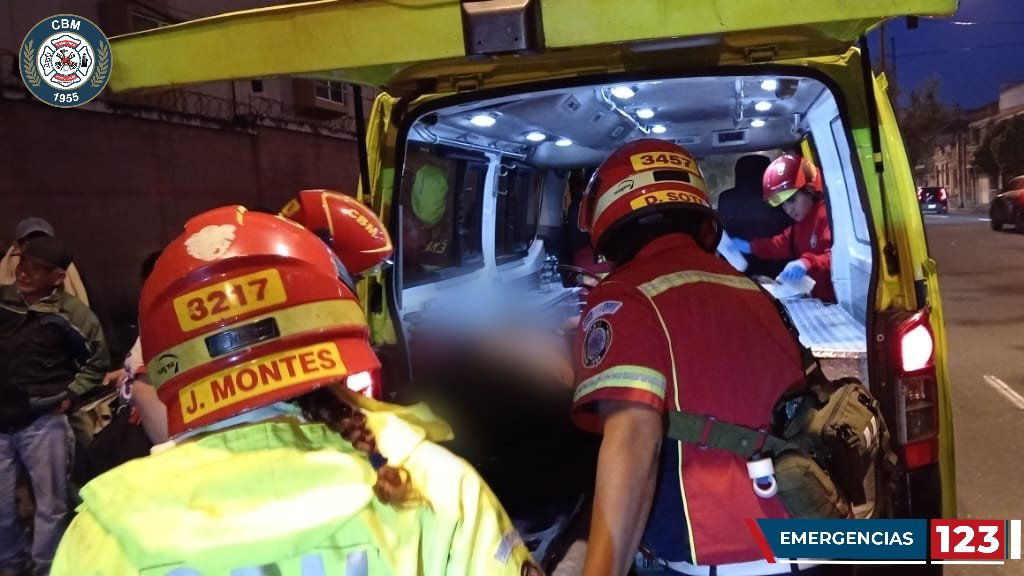 Ataque armado deja un herido en zona 1