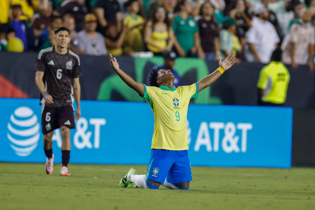 Endrick le da el triunfo a Brasil ante México