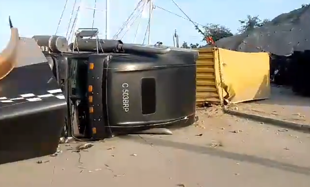 Paso cerrado tras accidente en ruta al Atlántico