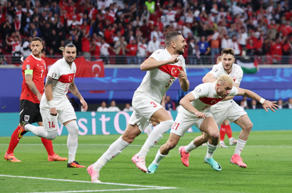 ¡Partidazo! Turquía derrota a Austria y avanza a cuartos de final de la Eurocopa 2024