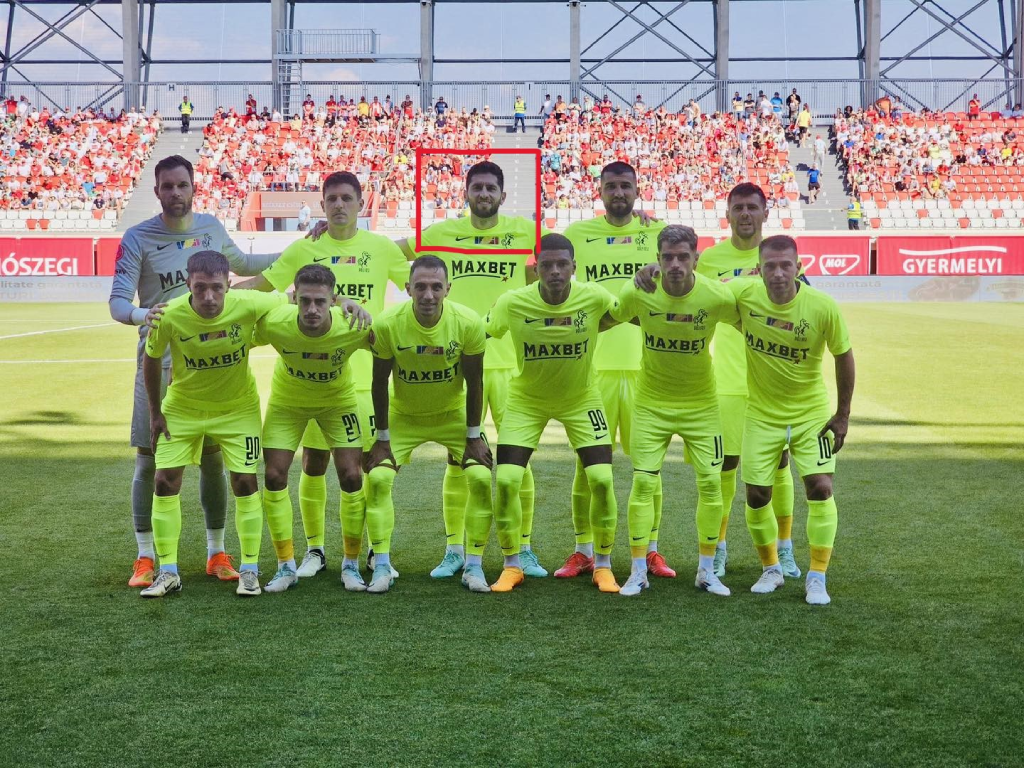 Nicolás Samayoa empezó su segunda temporada en el futbol rumano