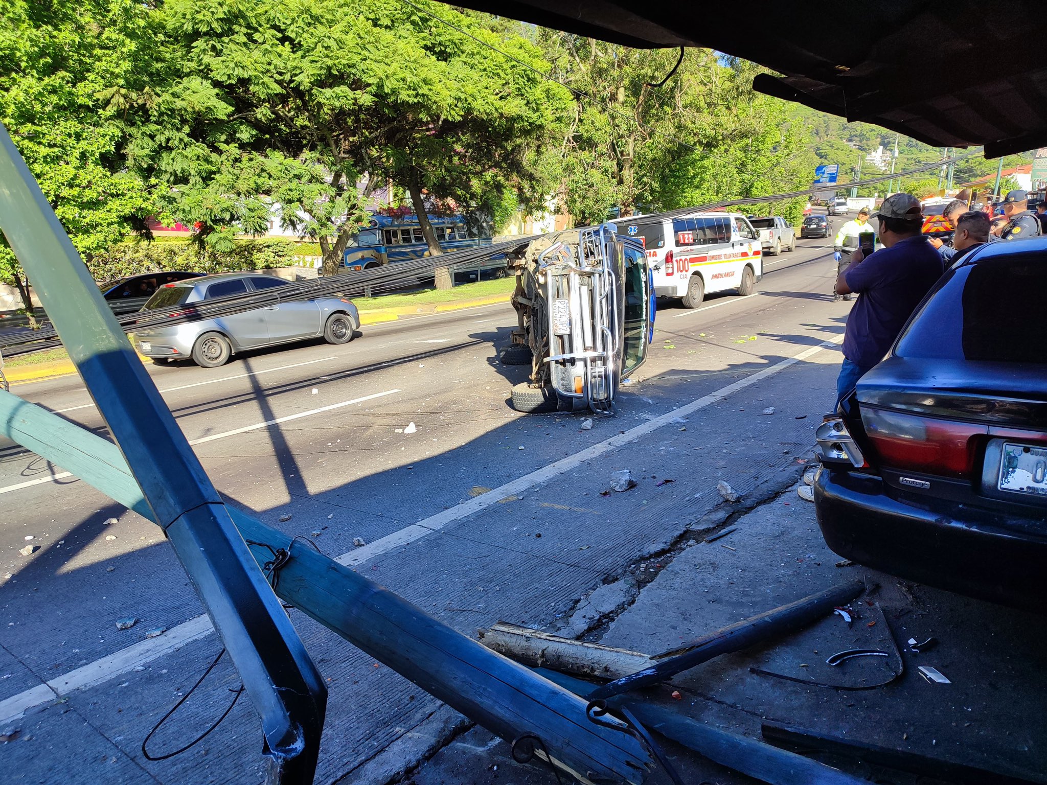 Accidente cobra la vida de un motorista en ruta a Ciudad Quetzal