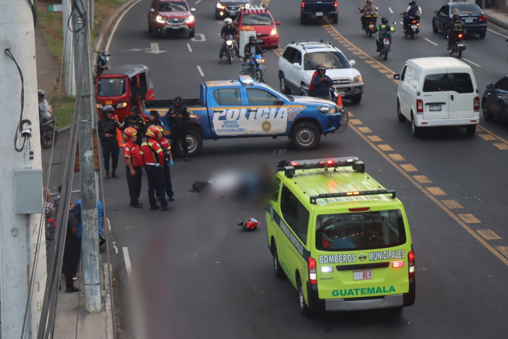 Motorista muere en accidente de tránsito sobre la Avenida Hincapié