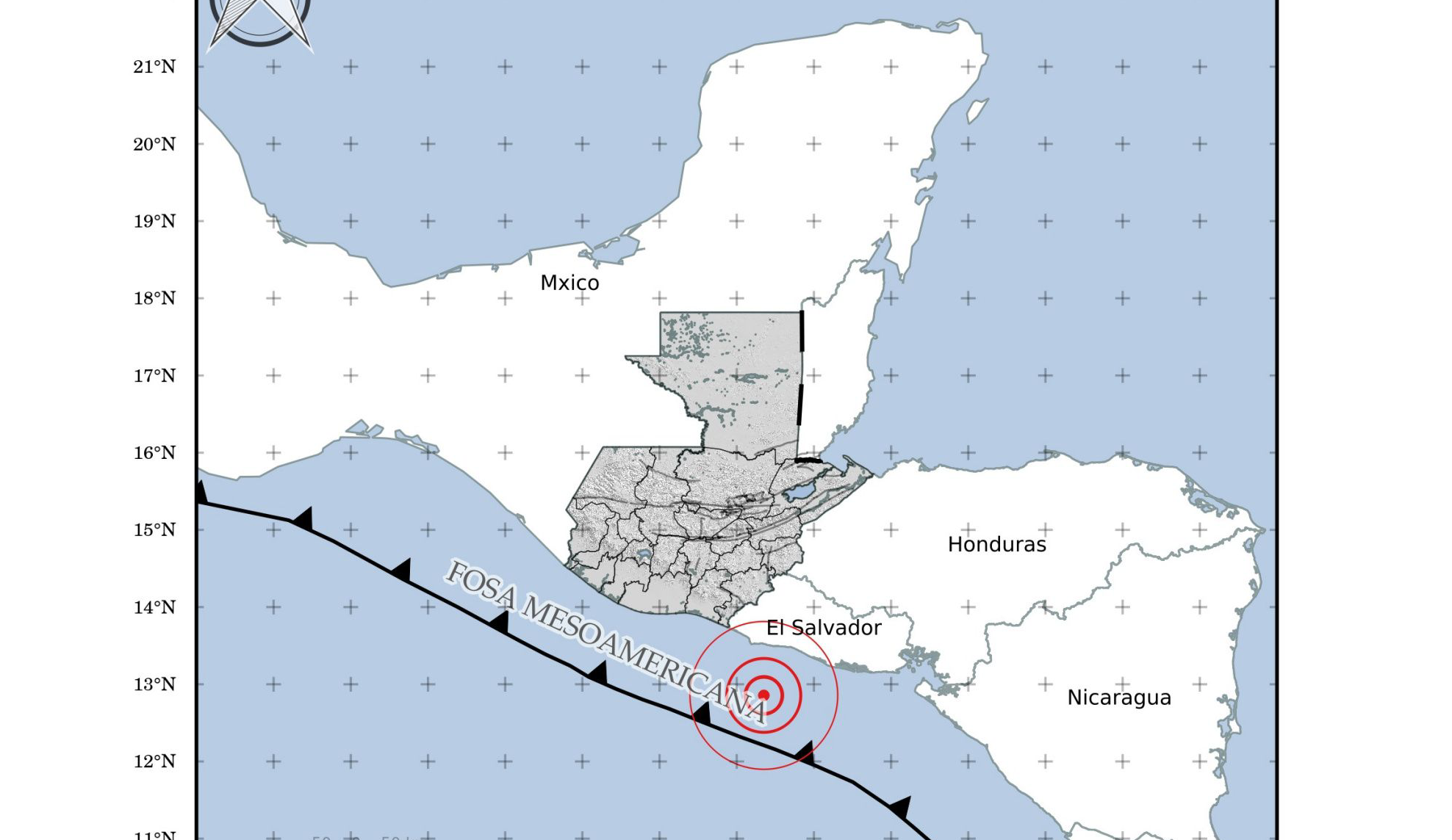 Registran ocho sismos tras temblor de 6,1 en las costas de El Salvador